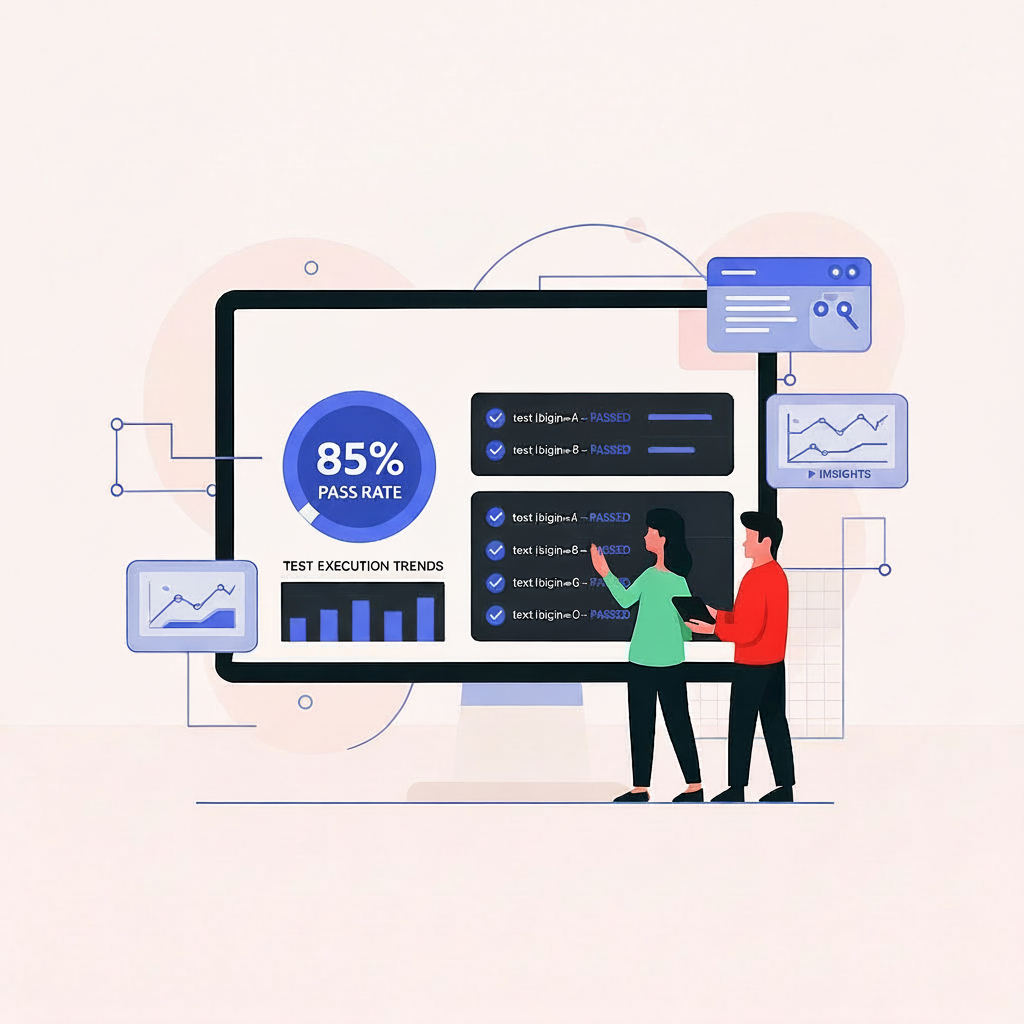 AI QA Automation Illustration